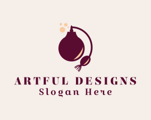 Scent Perfume Bottle logo design