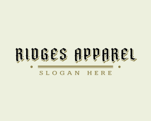 Vintage Apparel Brand logo design