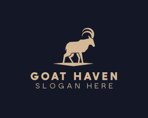 Goat - Wild Goat Ibex logo design