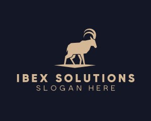 Ibex - Wild Goat Ibex logo design
