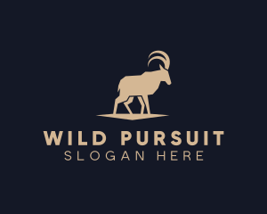 Wild Goat Ibex logo design