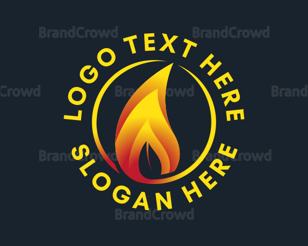 Eco Friendly Flame Logo