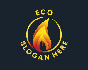 Eco Friendly Flame logo design