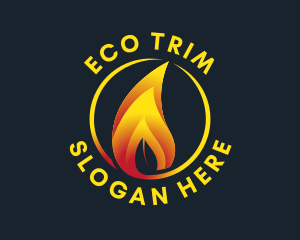 Eco Friendly Flame logo design