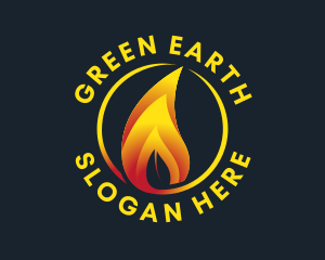 Eco Friendly - Eco Friendly Flame logo design