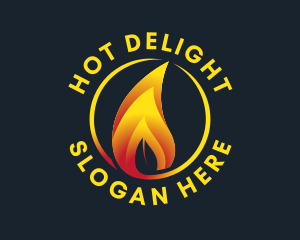 Eco Friendly Flame logo design