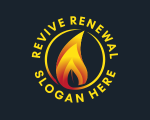 Eco Friendly Flame logo design