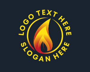 Eco Friendly Flame Logo