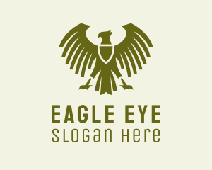 Eagle Shield Crest logo design