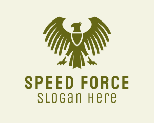 Eagle Shield Crest logo design