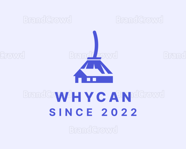 House Broom Cleaning Logo