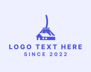 Maintenance - House Broom Cleaning logo design