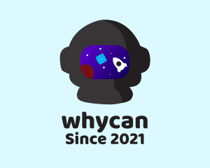 Daycare Center - Preschool Astronaut  Rocket logo design