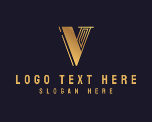 Classic - Luxury Elegant Brand Letter V logo design