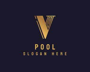 Luxury Elegant Brand Letter V Logo