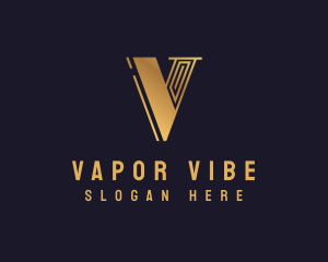 Luxury Elegant Brand Letter V logo design