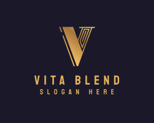 Luxury Elegant Brand Letter V logo design