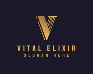 Luxury Elegant Brand Letter V logo design