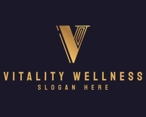 Luxury Elegant Brand Letter V logo design