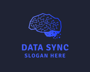 Brain Circuit Data logo design