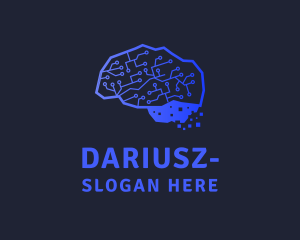 Psychology - Brain Circuit Data logo design