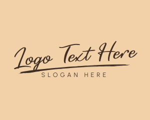 Signature - Handwritten Signature Wordmark logo design