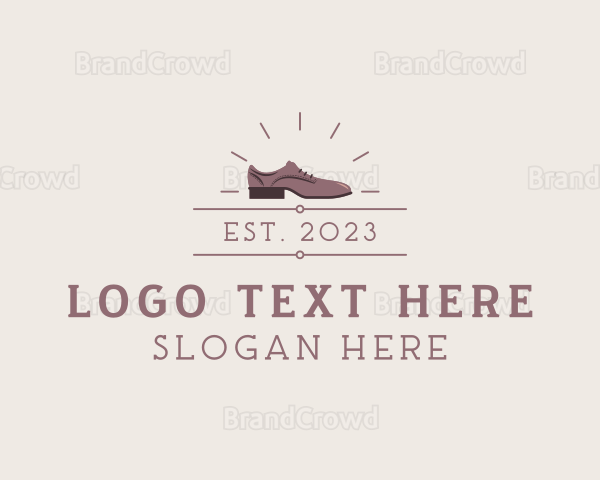 Leather Oxford Shoes Logo