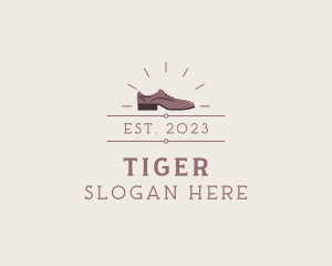 Leather Shoes - Leather Oxford Shoes logo design