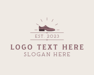 Brogue - Leather Oxford Shoes logo design