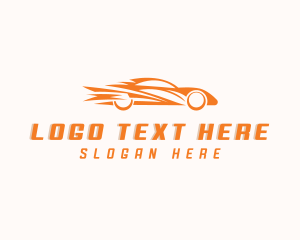 Racecar - Fast Car Vehicle logo design