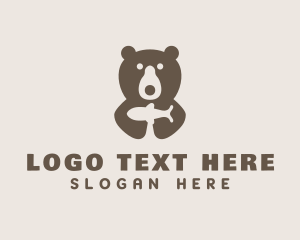 Brown - Wild Bear Fishing logo design
