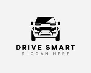 Car Driving SUV logo design