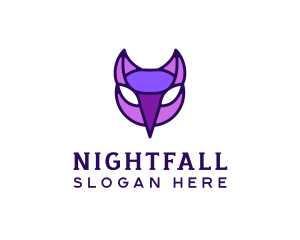 Nocturnal - Owl Bird Mask logo design