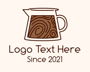 Brewed Coffee - Brown Coffee Carafe logo design