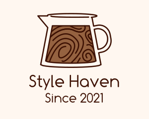 Pitcher - Brown Coffee Carafe logo design
