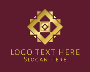 Hotel - Golden Hotel Emblem logo design