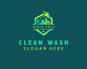 Washer - Building Power Washer logo design