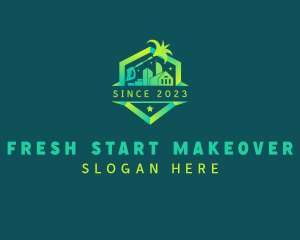 Building Power Washer logo design