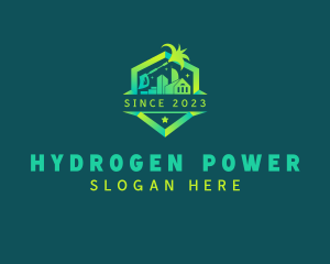 Building Power Washer logo design