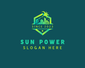 Building Power Washer logo design