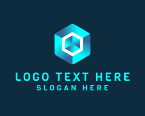 Hexagon - Cyber Cube Technology logo design