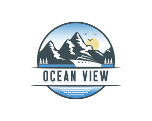 Boat Cruise Vacation logo design