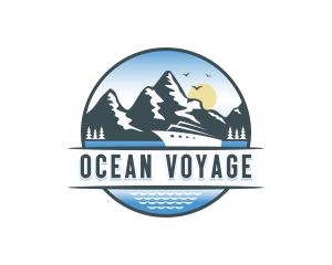 Boat Cruise Vacation logo design