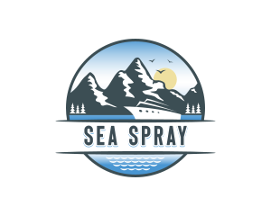 Boat Cruise Vacation logo design