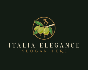 Italy - Italy Olive Fruit logo design