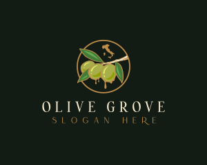 Italy Olive Fruit logo design