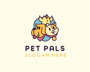 Cute Animal Pet  logo design