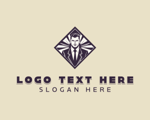 Suit - Corporate Professional Businessman logo design