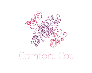 Pink & Purple Flower logo design