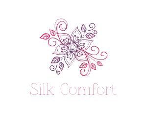 Pink & Purple Flower logo design